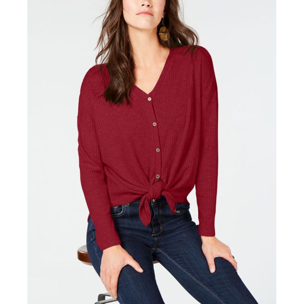 Style & Co Thermal Button Front Shirt